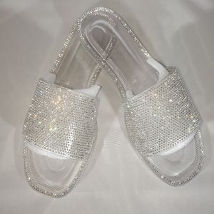 Clear Rhinestone Slides